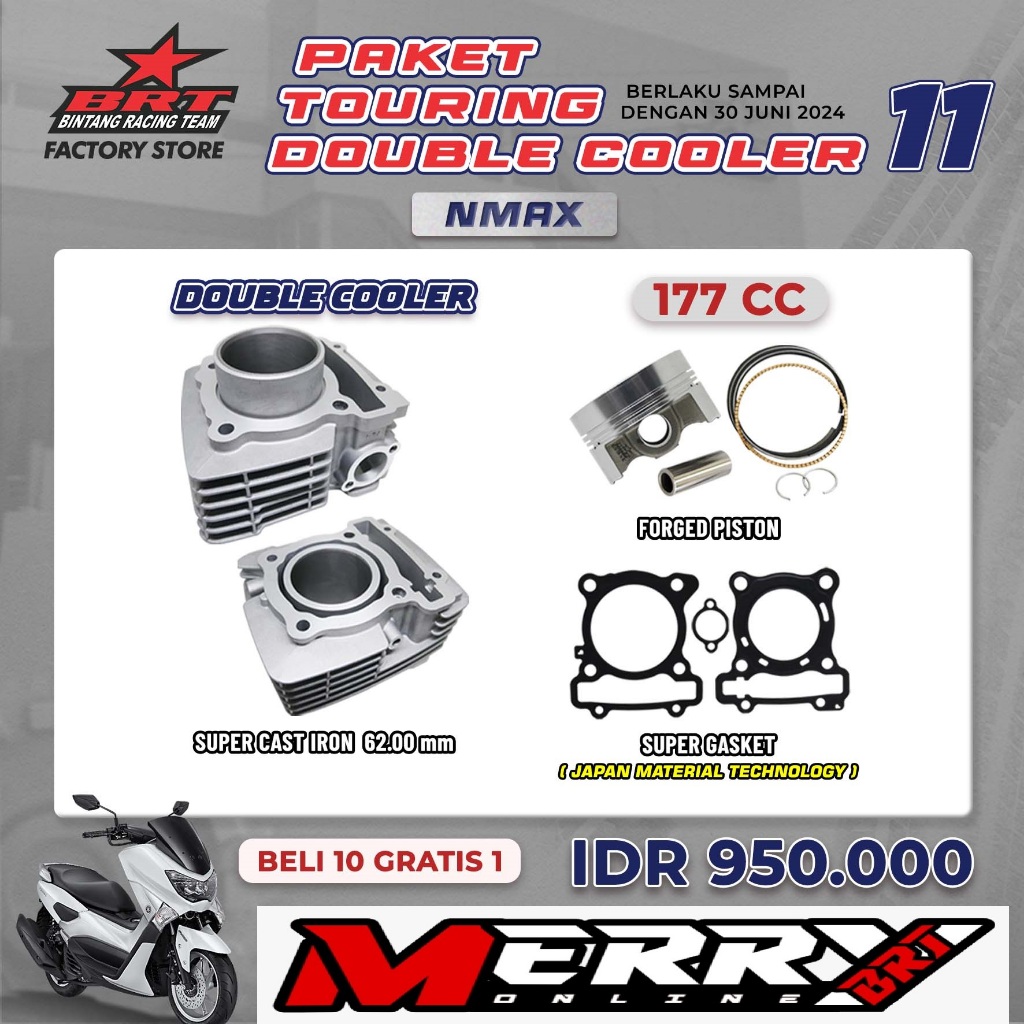 Jual Paket Touring Brt Bore Up Nmax Aerox Lexi Blok Casting Shopee