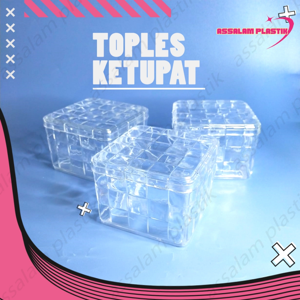 Jual Toples Ketupat 250gr Toples Kue Kering Toples Cantik Toples