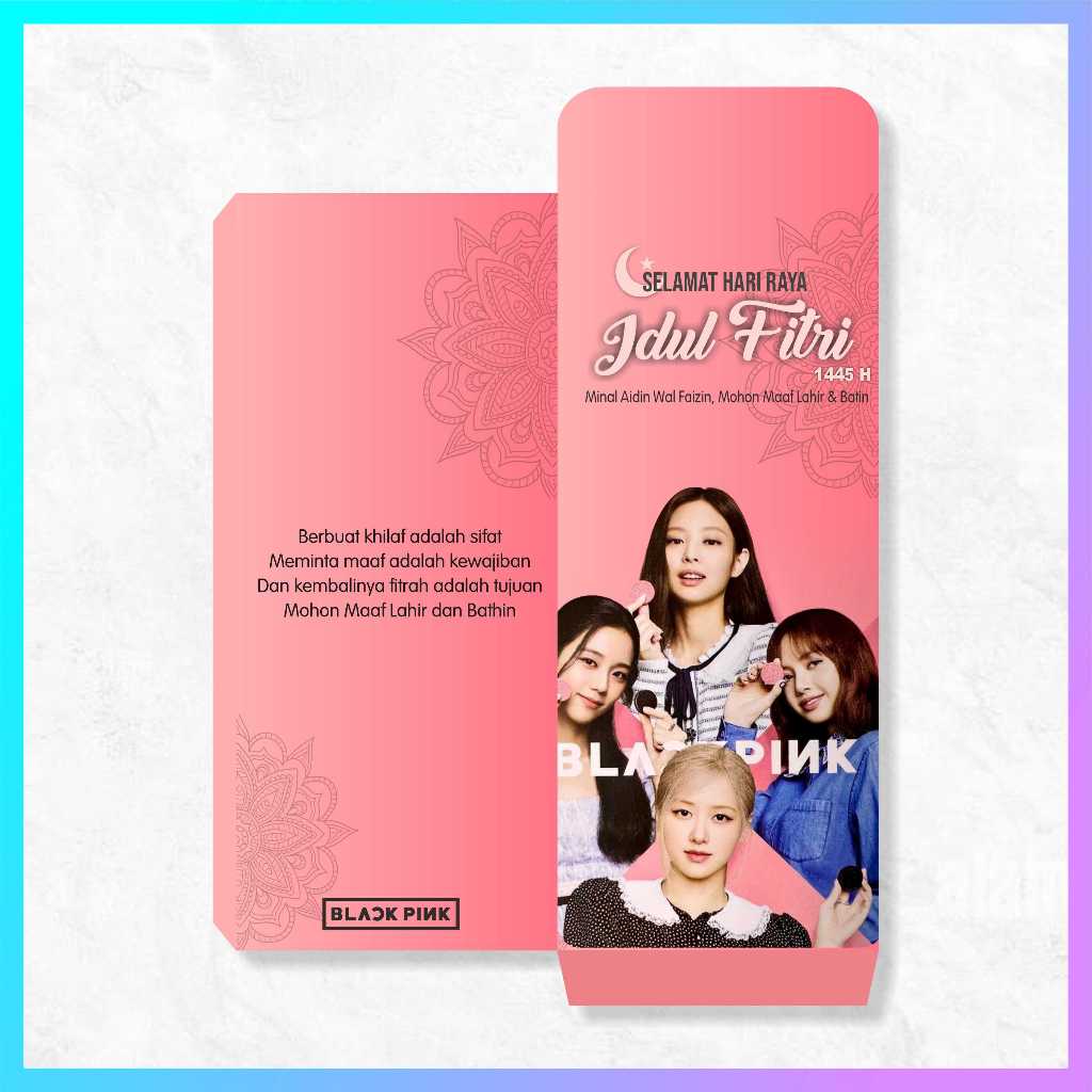 Jual Amplop Panjang Pack Pcs Amplop Lebaran Edisi Blackpink