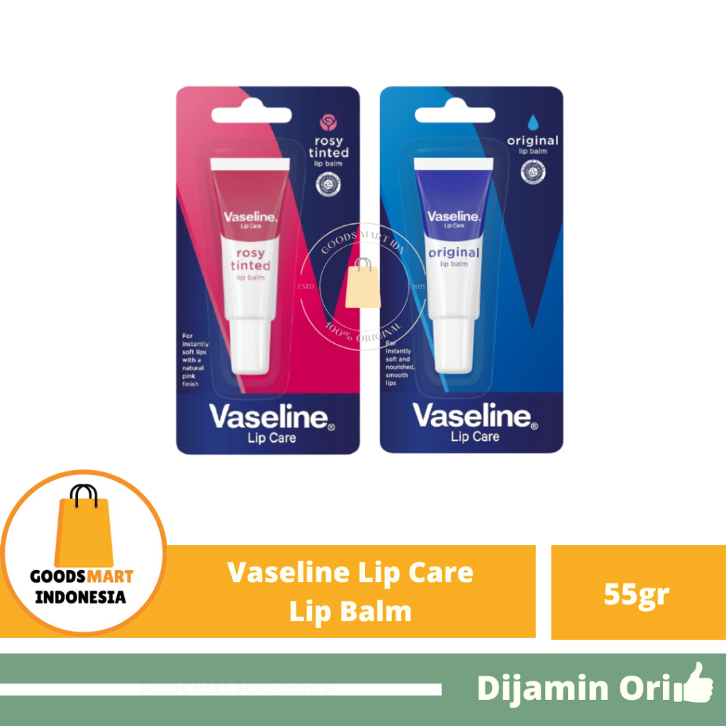 Jual Lip Balm Vaseline Lip Care Pelembab Pencerah Bibir Rosy