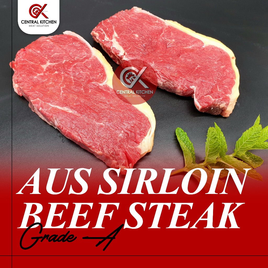 Jual Sirloin Striploin Daging Sapi AUS Beef Steak Grade A 100gr