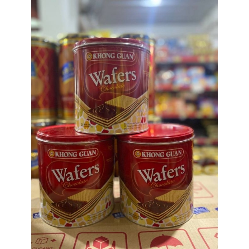 Jual Khong Guan Wafer Coklat Kaleng 600 Gram Shopee Indonesia