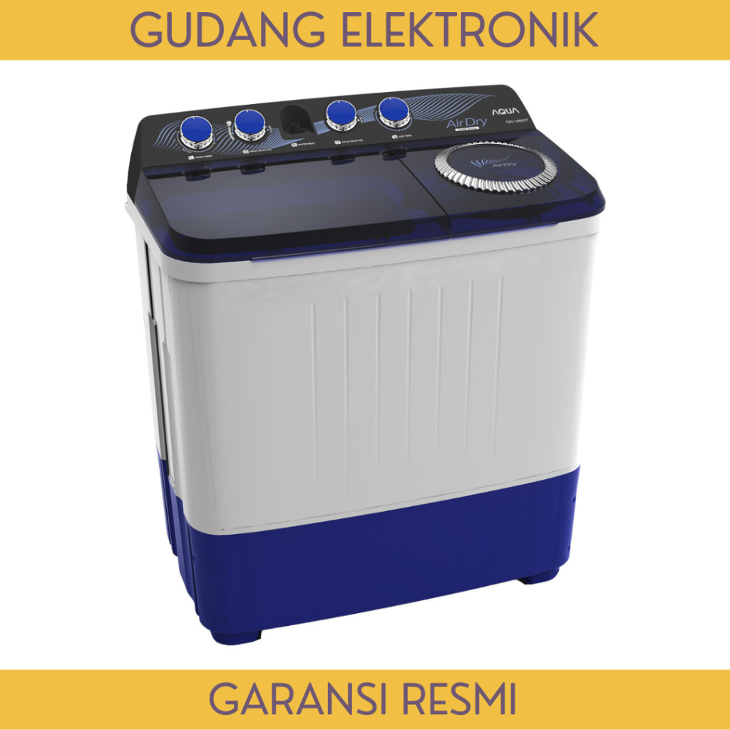 Jual MESIN CUCI AQUA 2 TABUNG 10 KG QW 1050XT FREE ONGKIR SERANG