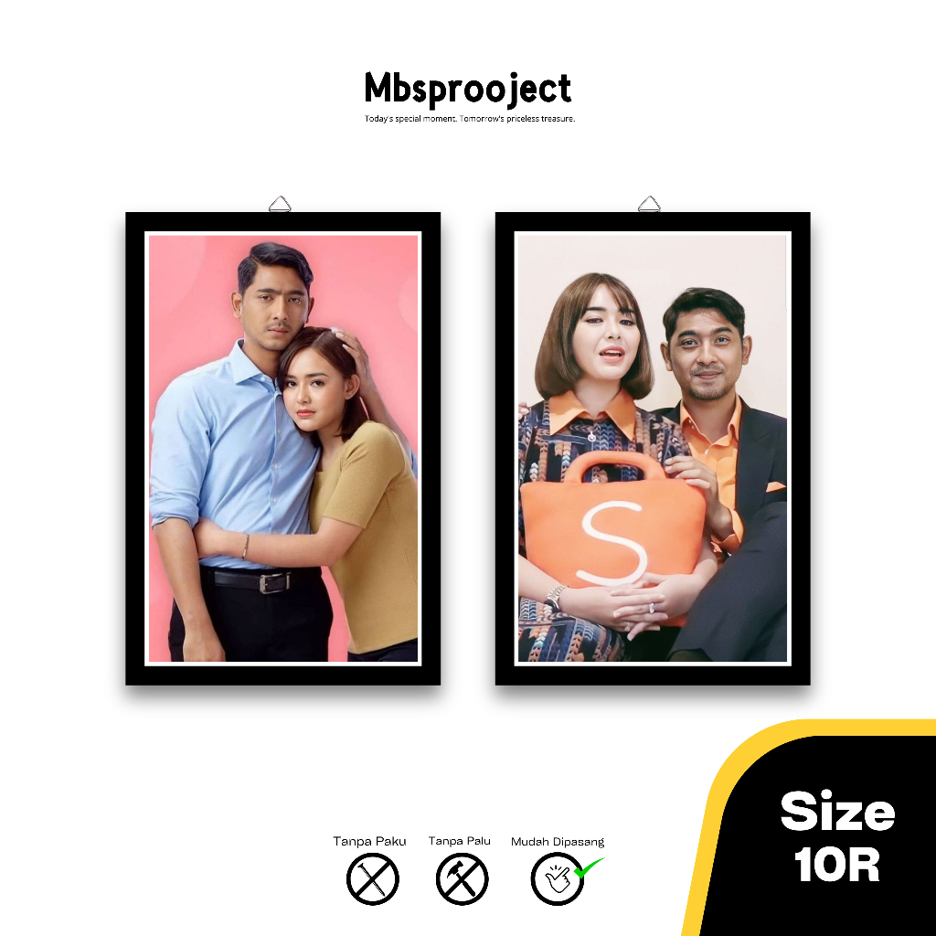 Jual Paket Hemat Pcs Cetak Foto R Custom Bingkai Papan Bingkai