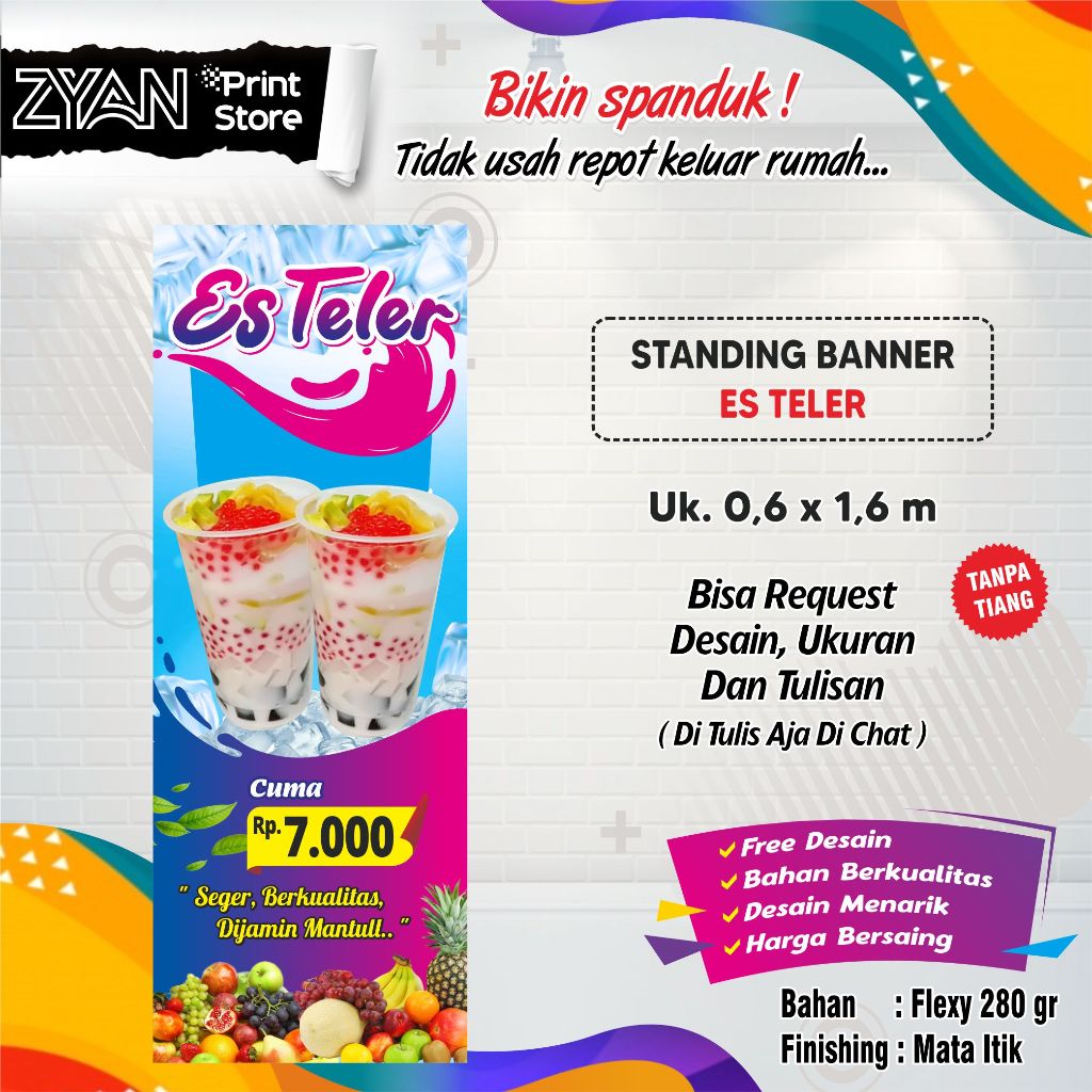 Jual Spanduk Banner Es Teler Shopee Indonesia