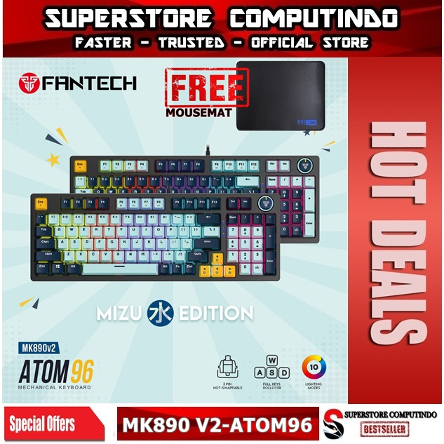 Jual Fantech Atom Mk V Wired Mechanical Gaming Keyboard Mizu