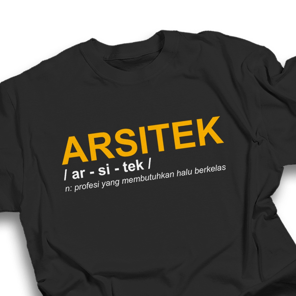 Jual Kaos ARSITEK ARCHITECT Tshirt Baju Distro Cotton Combed 30s UNISEX