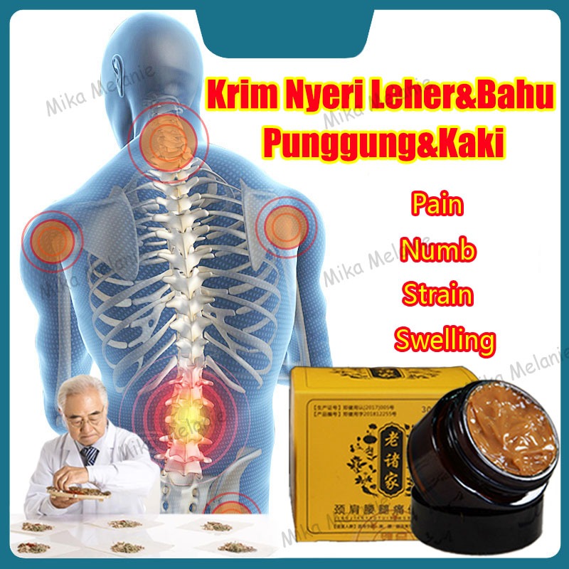 Jual Cream Salep Pain Relief Lumbar Krim Nyeri Leher Bahu Punggung Kaki