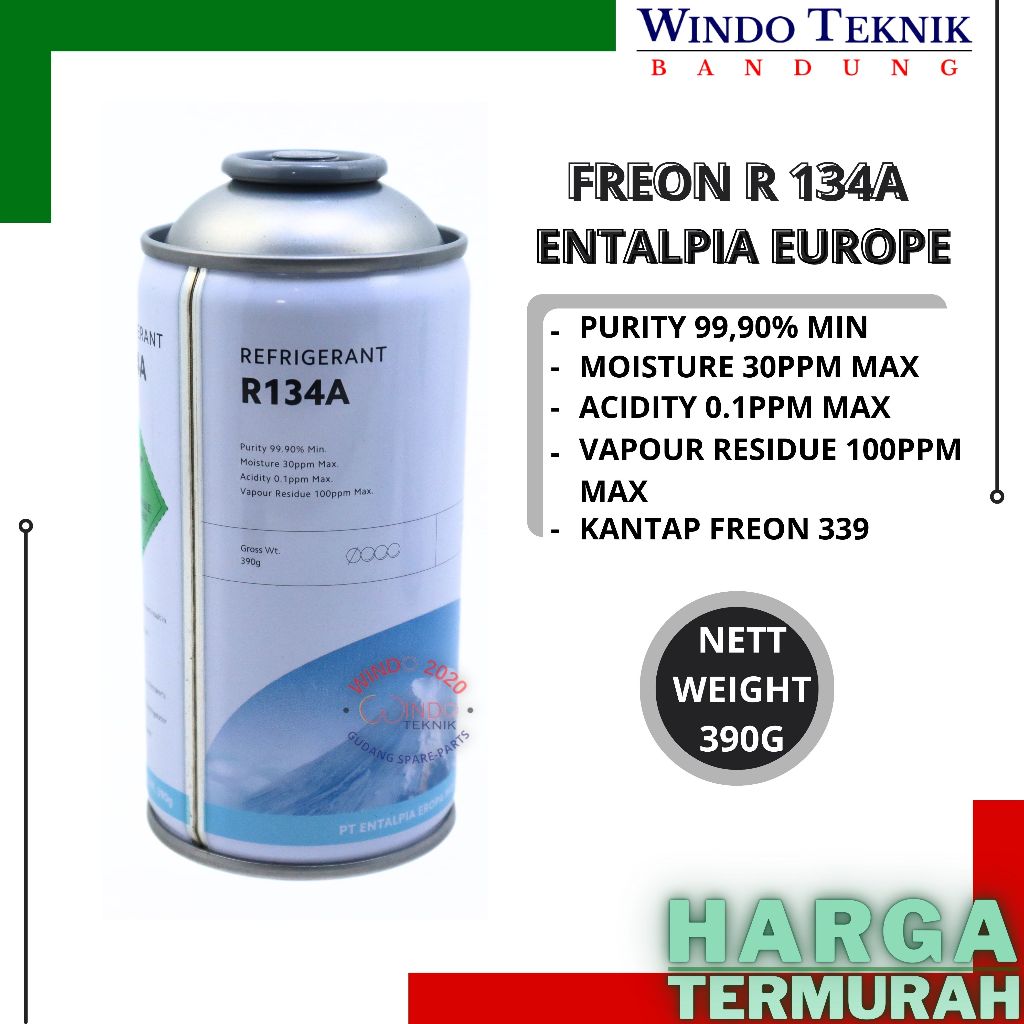 Jual FREON KALENG R134 ENTALPIA EUROPE FREON MOBIL R 134 A KWALITAS