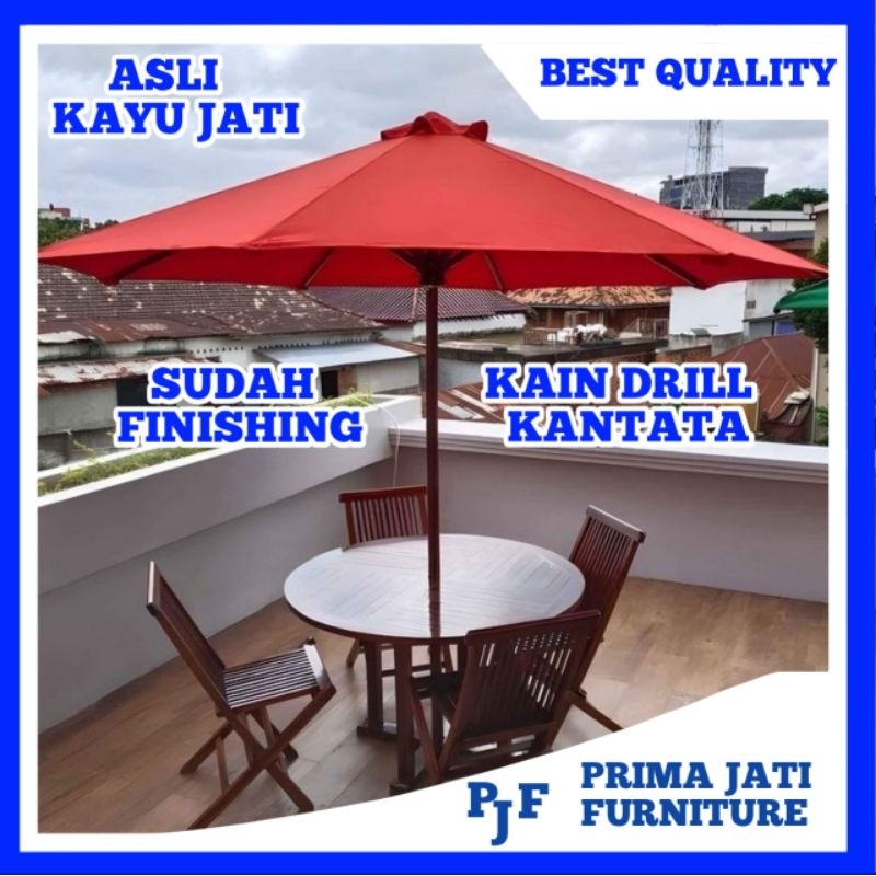 Jual Set Kursi Meja Payung Taman Payung Cafe Tenda Payung Cocok Untuk