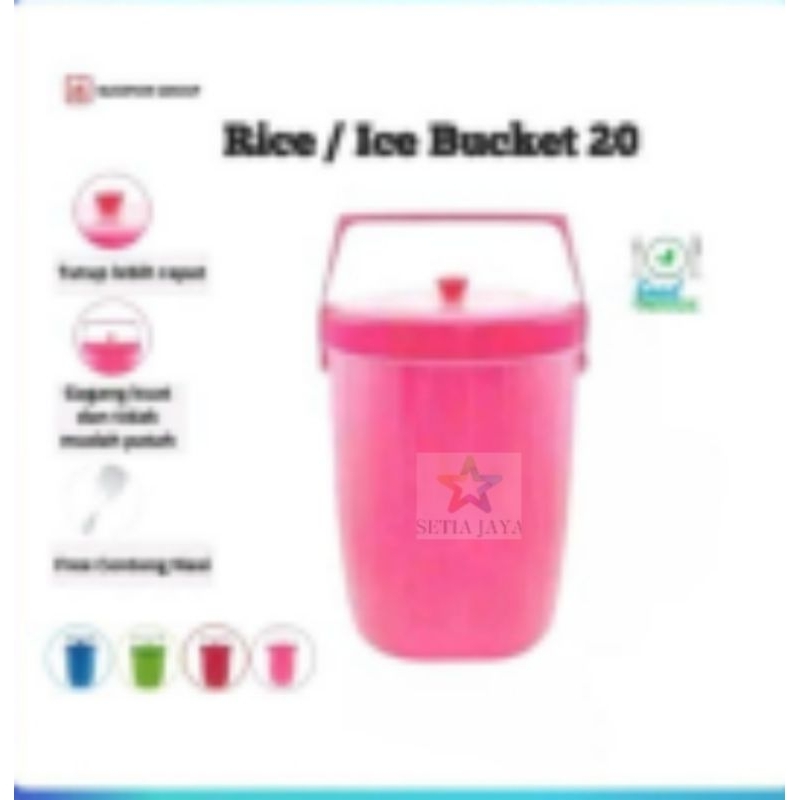 Jual TERMOS NASI ES RICE ICE BUCKET USA MASPION 17 LITER Shopee