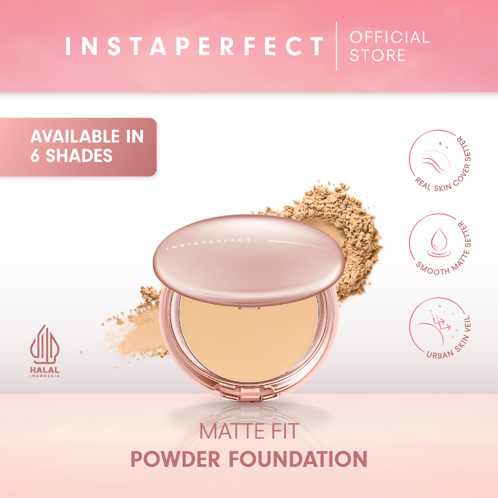 Jual Wardah Instaperfect Matte Fit Powder Foundation G Shopee