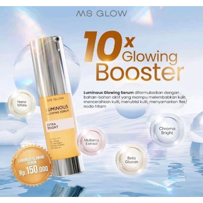 Jual SERUM LUMINOUS MS GLOW BARCODE Shopee Indonesia