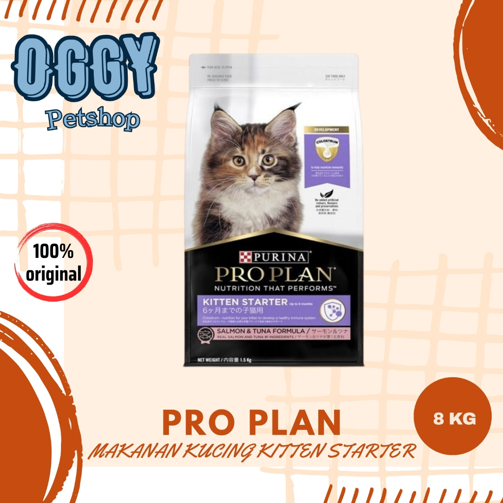 Jual Makanan Kucing Proplan Kitten Starter Salmon Tuna Freshpack 8 Kg