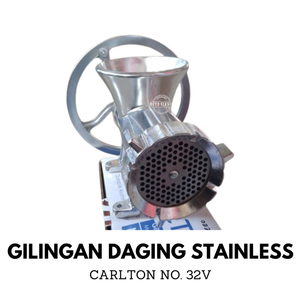 Jual DVT CARLTON Gilingan Daging Manual Stainless 32 V Meat Mincer