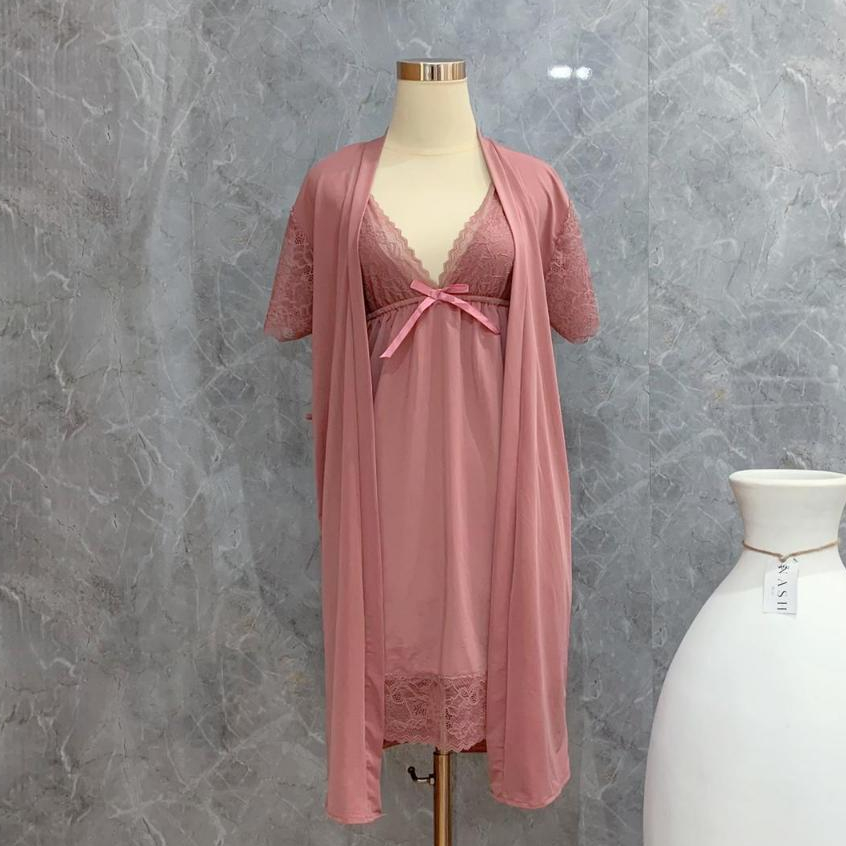 Jual Bianca S Xl Sexy Lingerie Dress Kimono Wainodshop Shopee