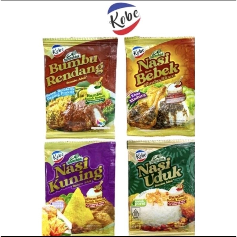 Jual Kobe Bumbu Aduk Nasi Uduk Rendang Bebek Dan Kuning Shopee