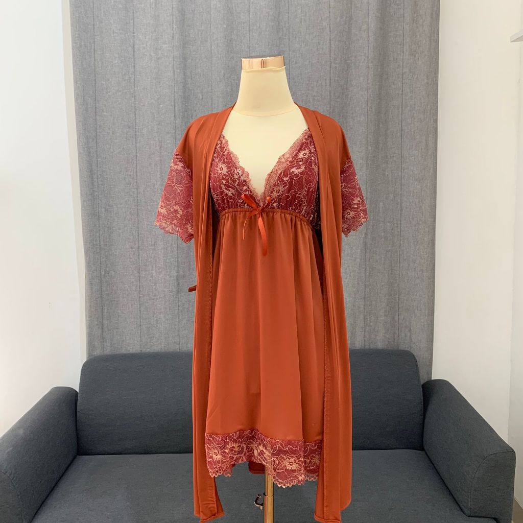 Jual BIANCA S 6XL Sexy Lingerie Dress Kimono WAINODSHOP Shopee