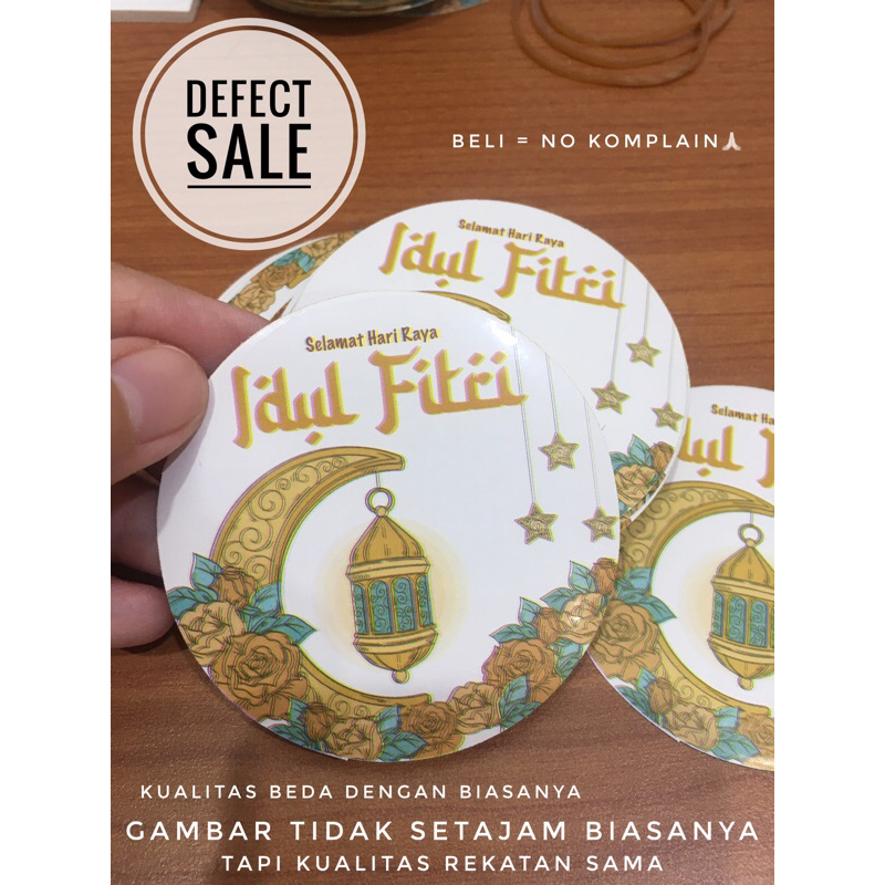 Jual READY STOCK 20 Pcs STIKER SEGEL ROTI TOPLES KUE RAMADHAN LEBARAN