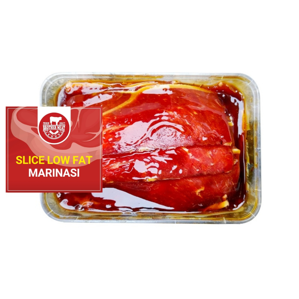 Jual Beef Slice Marinasi Low Fat Rendah Lemak Gr Brothermeatshop