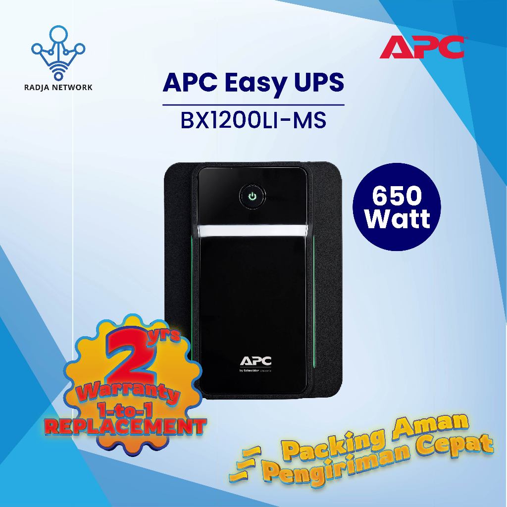 Jual UPS APC Easy BVX 1200VA 650W BVX1200LI MS Shopee Indonesia