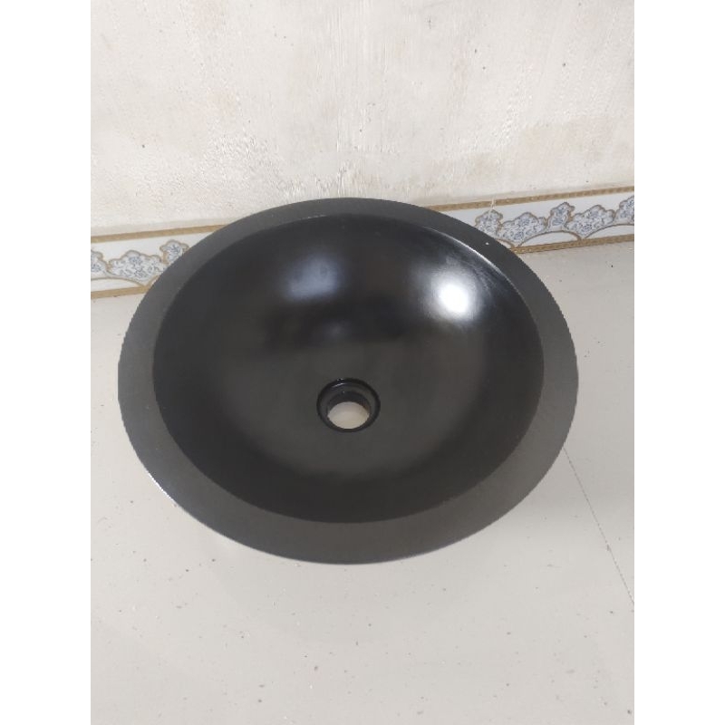 Jual Wastafel Teraso Hitam D Cm Wash Basin Teraso Black Free Packing