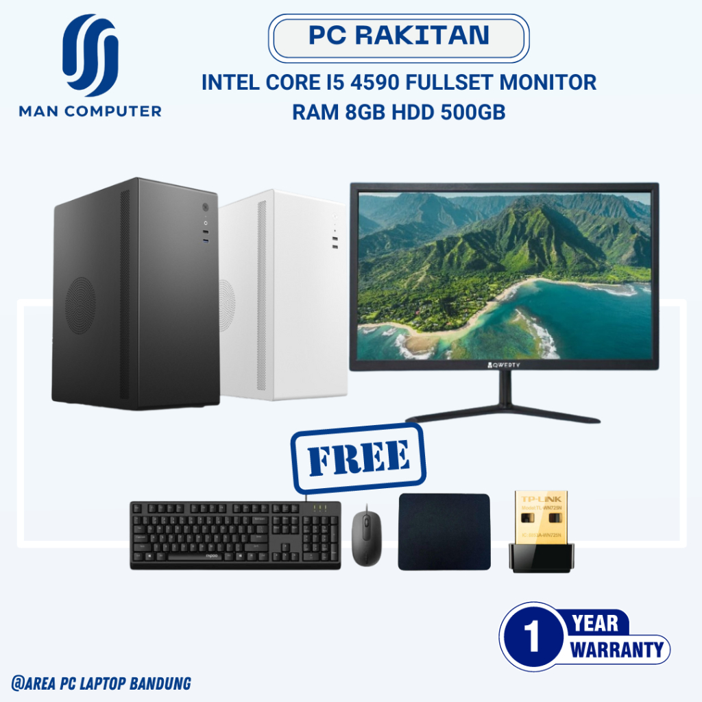 Jual Paket Pc Rakitan Intel Core I Ram Gb Hdd Gb Full Set