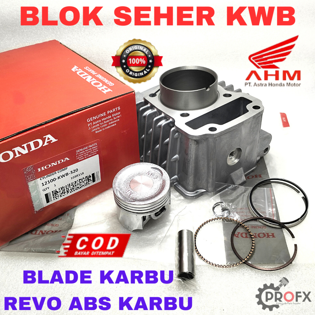 Jual Blok Seher Set Kwb Honda Revo Abs Blade Karbu Kualitas