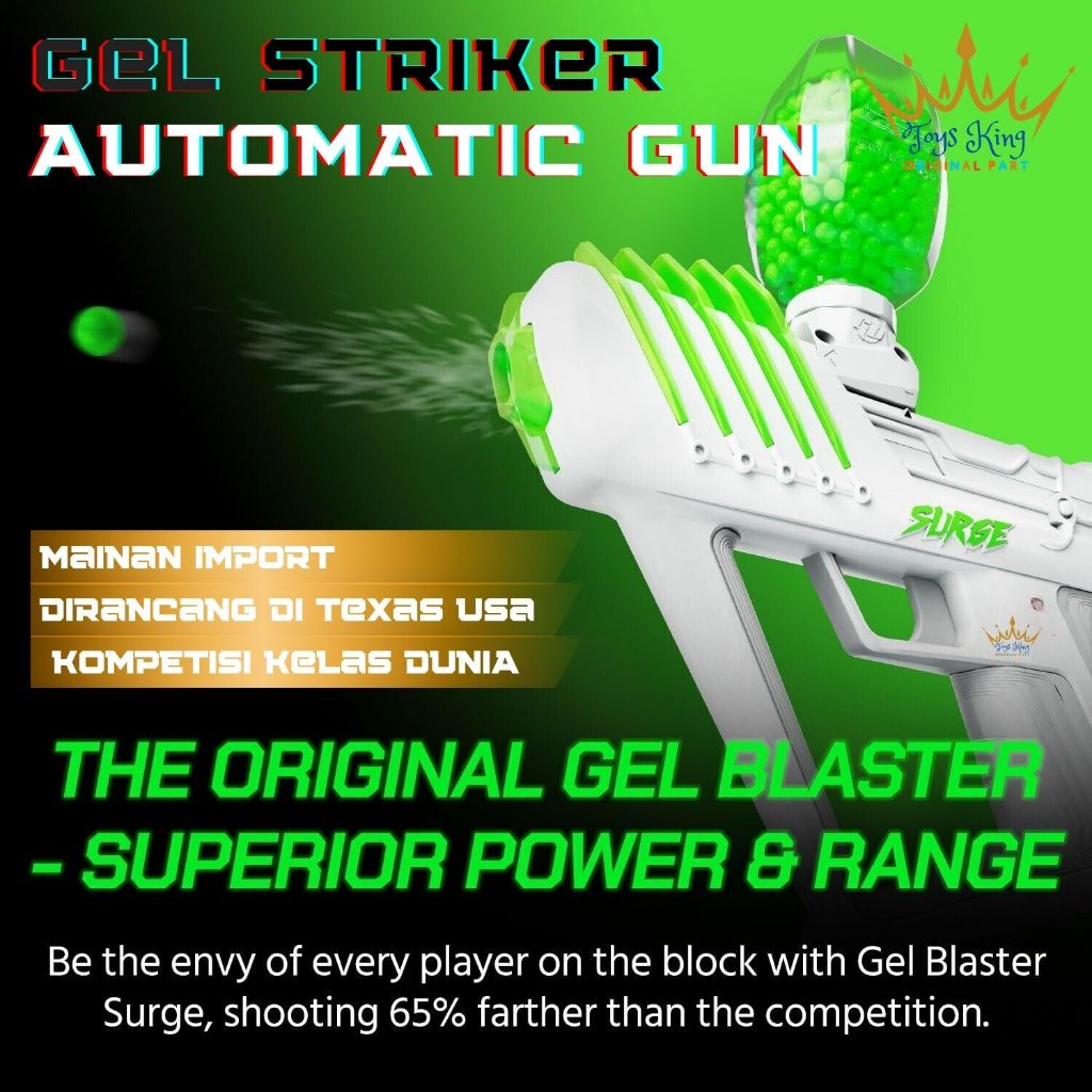 Jual Water Gel Surge Striker Automatic Blaster Electric Shooting Air