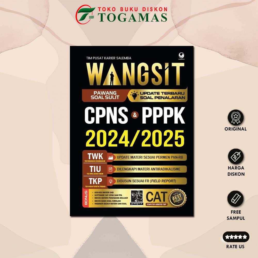 Jual BUKU WANGSIT PAWANG SOAL SULIT CPNS PPPK 2024 2025 Shopee