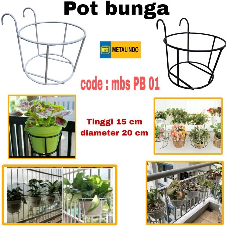 Jual Sh Rak Pot Bunga Pagar Balkon Rak Pot Vertikal Garden Rak Pot