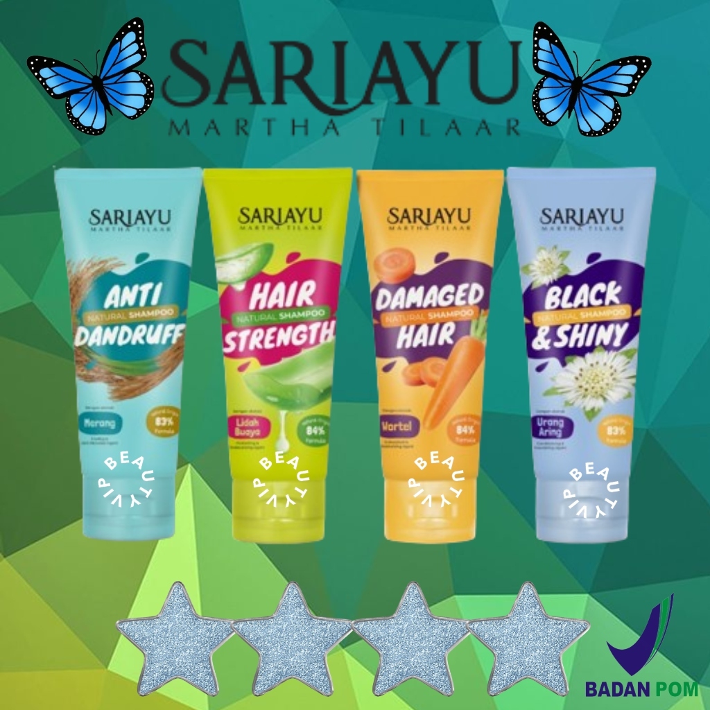 Jual Sariayu Hair Shampoo Ml Strength Damaged Hair Black