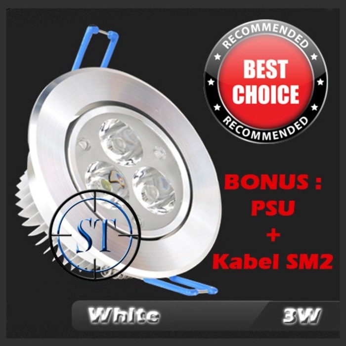 Jual Lampu Downlight Led W Sorot Down Light W Watt Watt Mata