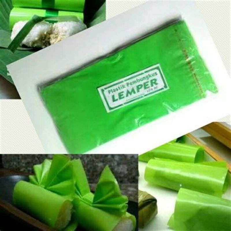 Jual Plastik Bungkus Lemper Hijau Motif Daun Pisang Shopee Indonesia