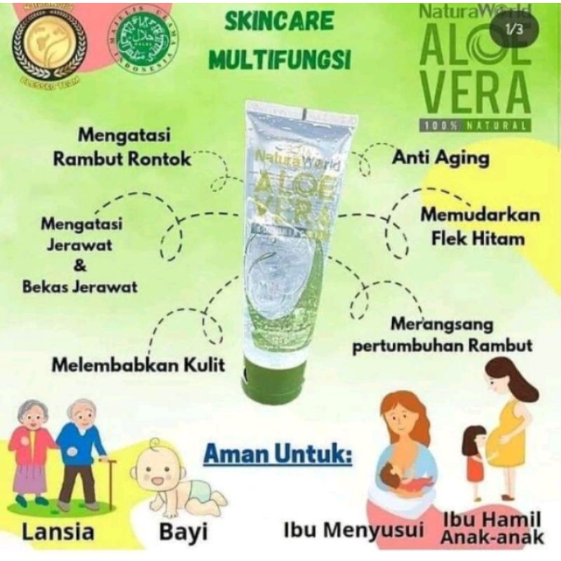 Jual Natura Aloevera Shooting Gel Tube Gr Shopee Indonesia