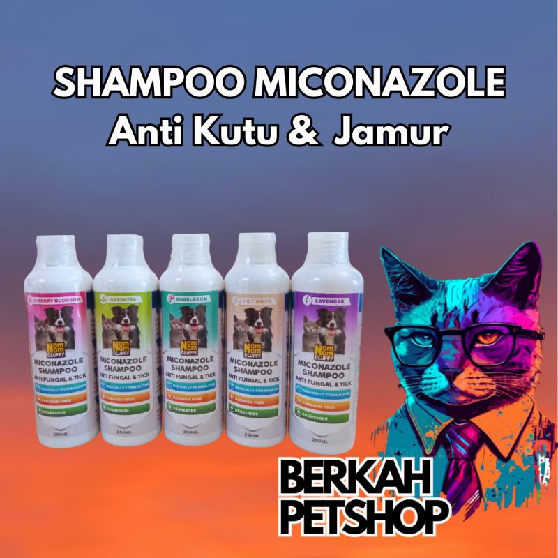 Jual Shampoo Miconazole Anti Kutu Jamur Nomnom Cluppy 250ml Shopee