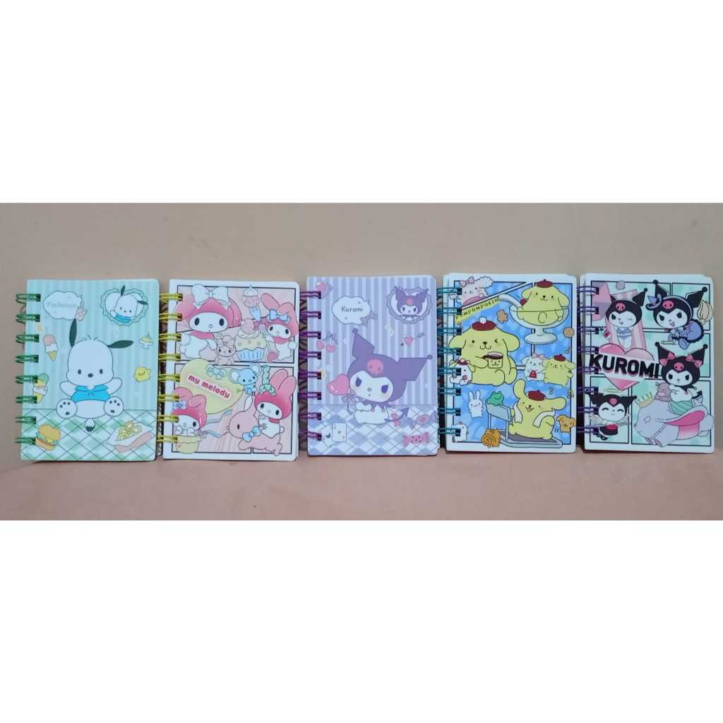 Jual NOTE BOOK A7 SANRIO POLOS NOTEBOOK TEBAL SANRIO A7 BUKU NOTE KECIL