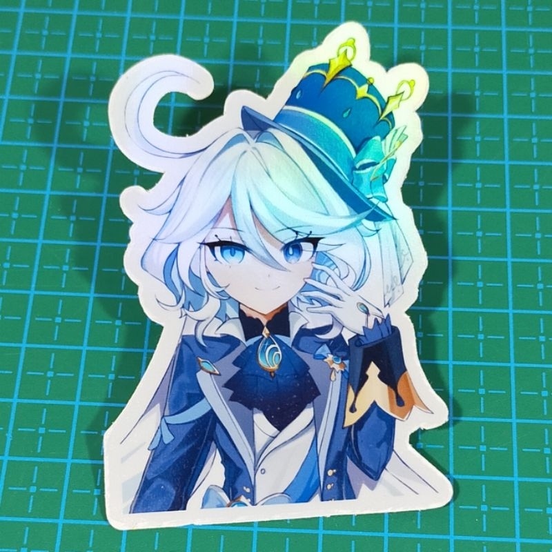 Jual Sticker Hologram Rainbow Furina Genshin Impact Fanmerch By Merch