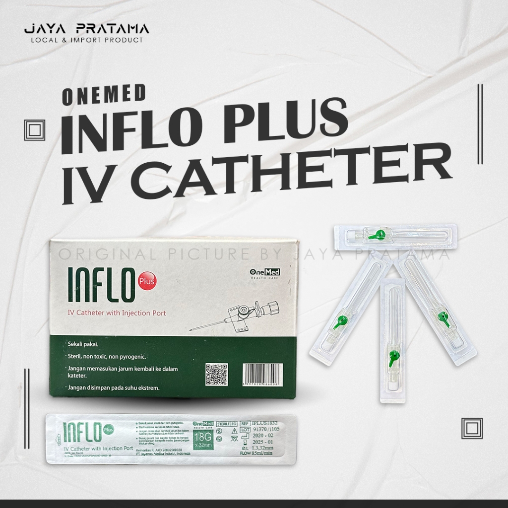 Jual INFLO PLUS IV CATHETER ONEMED 18G ISI 50 PCS Shopee Indonesia