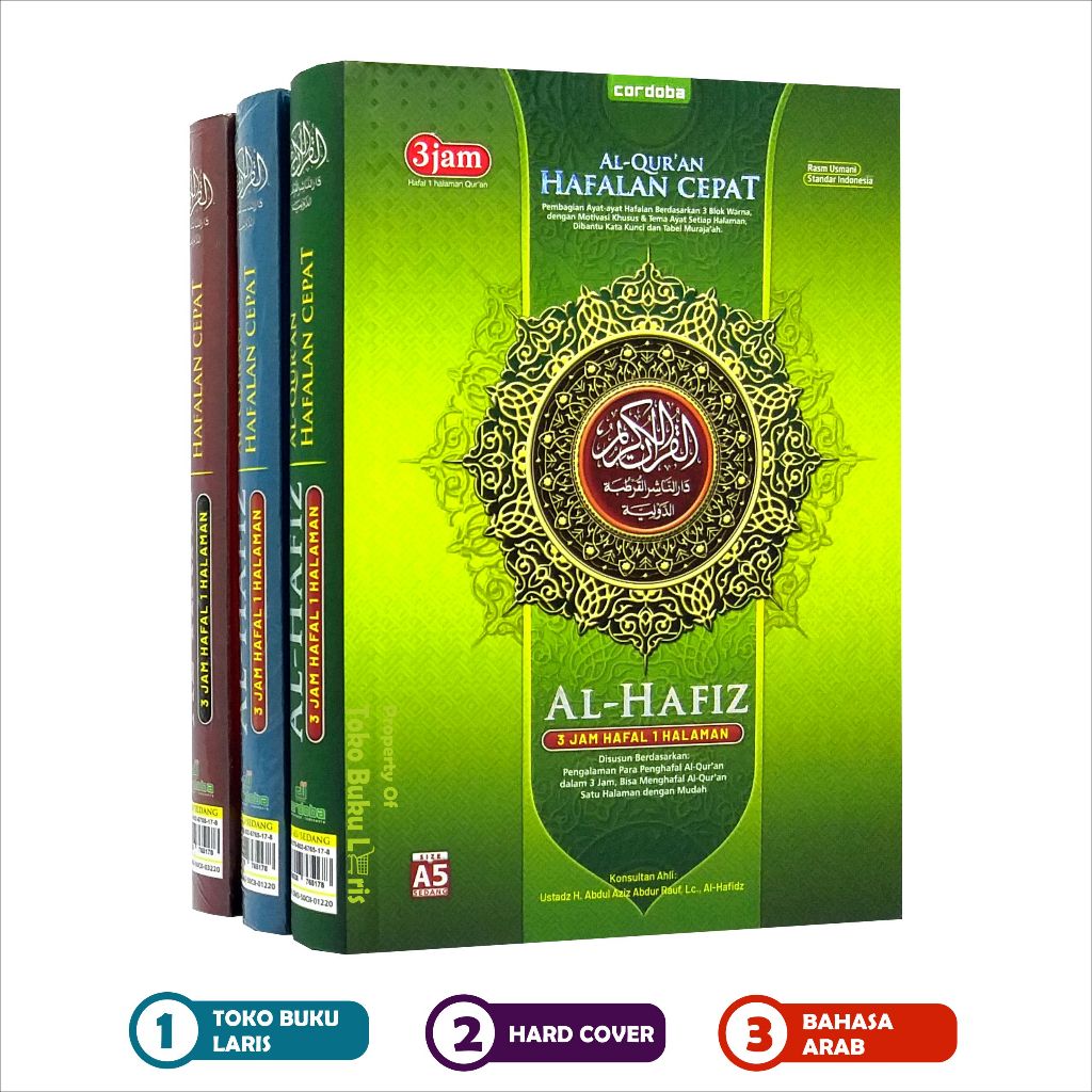 Jual Al Quran Al Hafidz A5 HC Mushaf Hafalan Al Hafiz Ukuran Sedang ORI