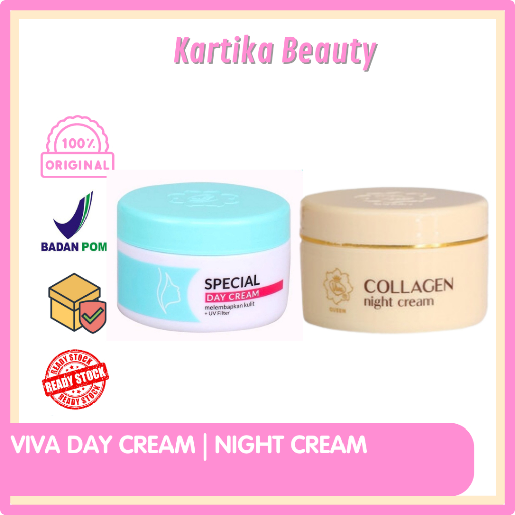 Jual Viva Special Day Cream Viva Collagen Night Crem Krim Siang