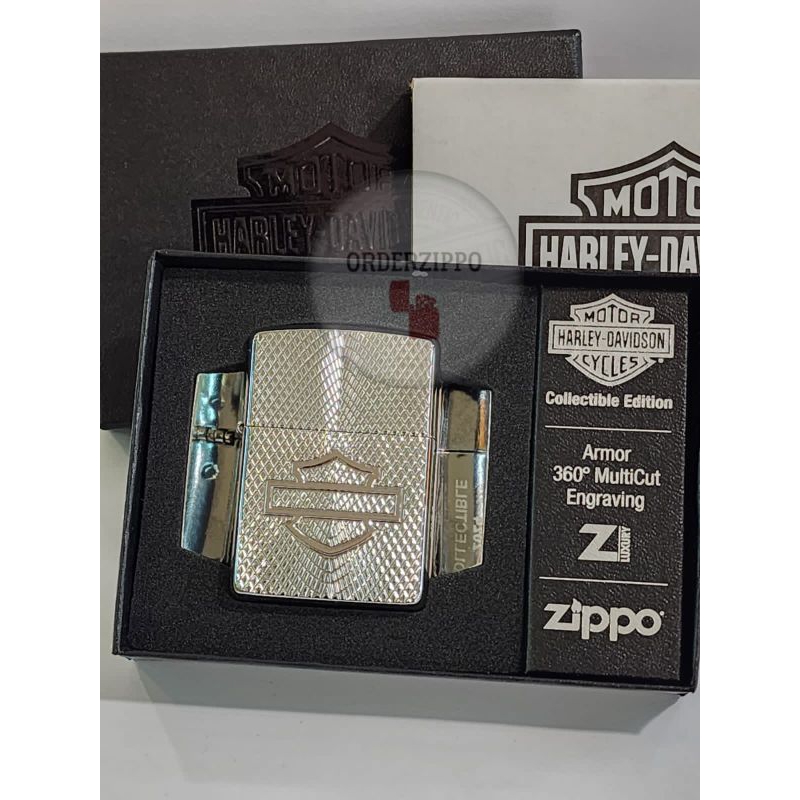 Jual Zippo Original Armor Harley Davidson Coty Limited Sisi