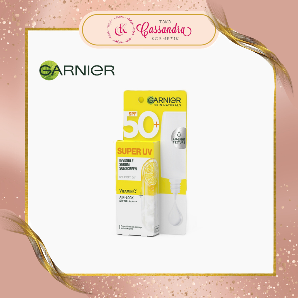 Jual GARNIER SUPER UV INVISIBLE SERUM SUNSCREEN SPF 50 30ML Shopee