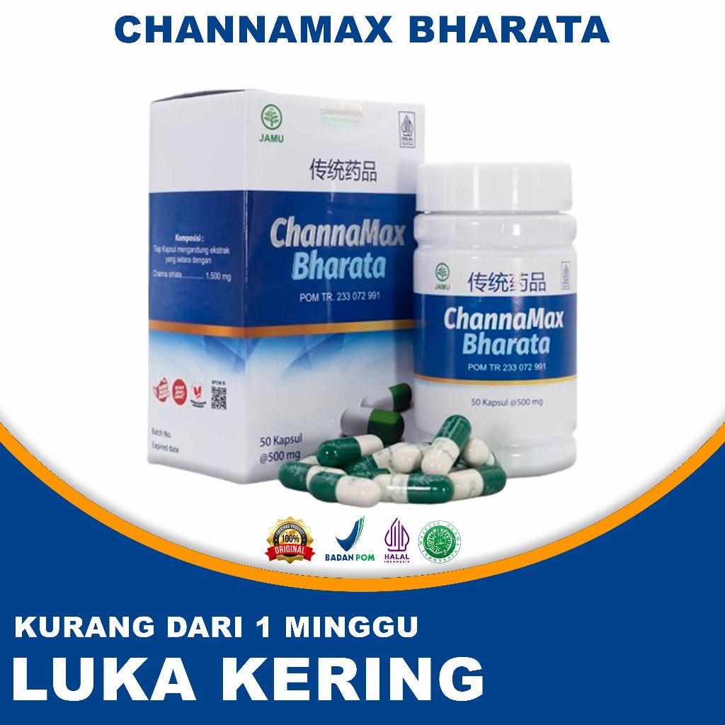 Jual Channamax Bharata Obat Luka Pasca Operasi Caesar Herbal Kapsul