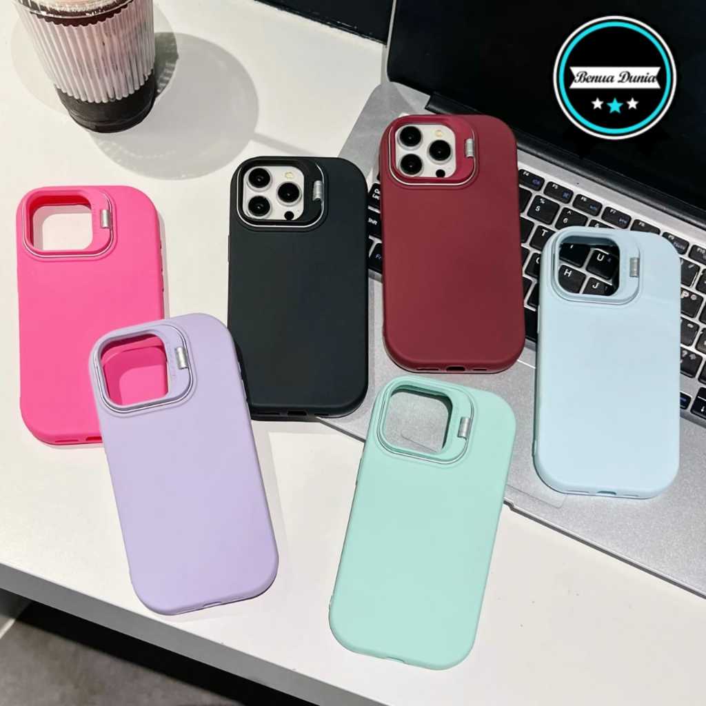 Jual Softcase Silikon Case Procamera Macaron Stand Air Bag Case Bening