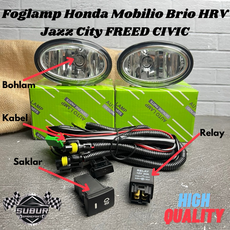 Jual Foglamp Honda Mobilio Brio Hrv Crv Jazz City Freed Civic Merek