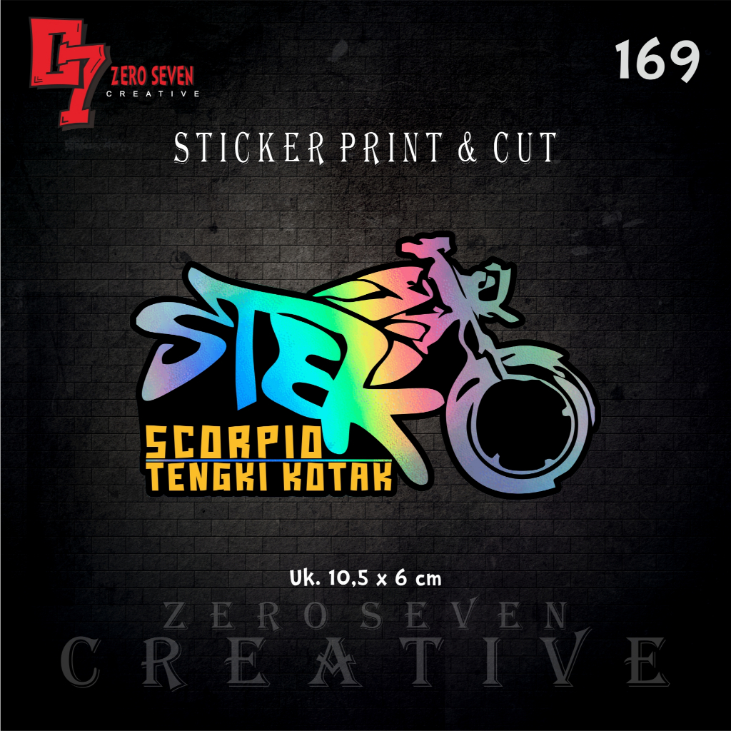 Jual STIKER STEKO SCORPIO TENGKI KOTAK YAMAHA SCORPIO 225