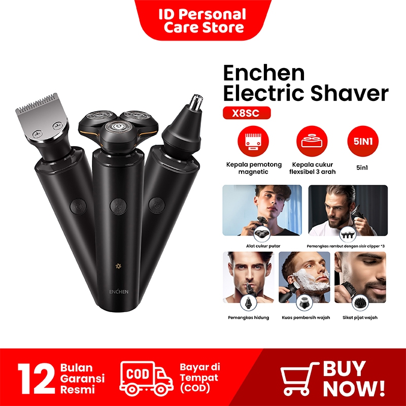 Jual Enchen X8S C Alat Cukur Rambut 5 In 1 Waterproof Alat Shaving