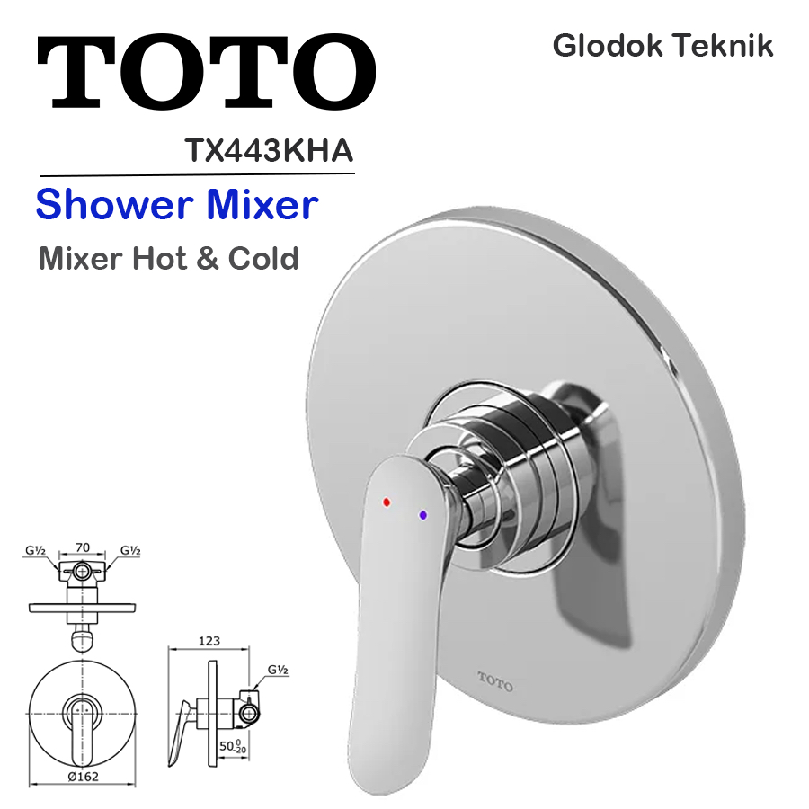 Jual Toto Kran Tanam Shower Hot Cold Keran Mixer Panas Dingin Keran