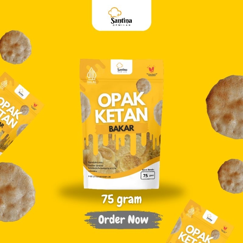 Jual Opak Ketan Bakar Santina Opak Asin Opak Panggang Cemilan